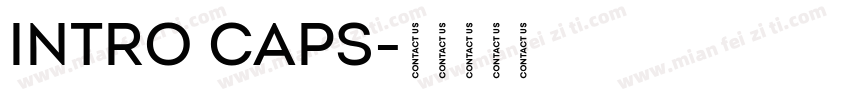 Intro Caps字体转换